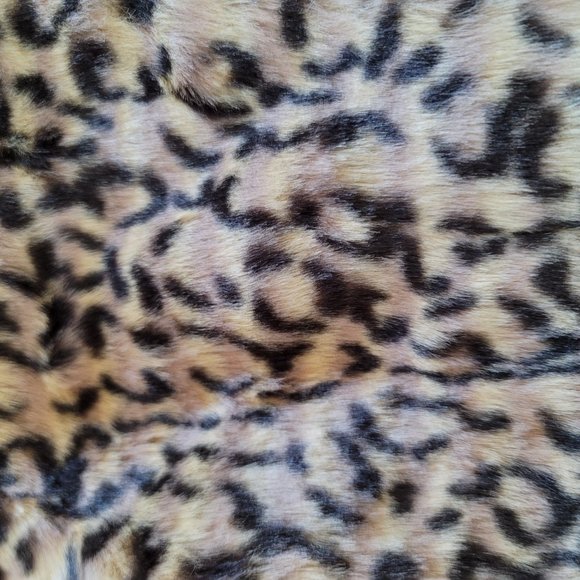 Wet Seal Bolero Jacket Shrug Cheetah Leopard Fake Fur Y2K 90's - Picture 6 of 15